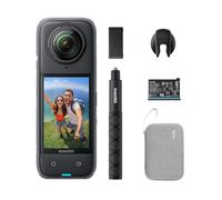 Insta360 X4 Paquete de Resistencia - Cámara de acción Impermeable 8K 360, Vídeo 4K Gran Angular, Efecto Selfie Stick Invisible, Protectores de Lente Extraíbles, 135 Min Batería, No Tarjeta MicroSD