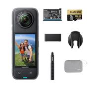 Insta360 X4 Paquete de Resistencia - Cámara de acción Impermeable 8K 360, Vídeo 4K Gran Angular, Selfie Stick Invisible, Protectores de Lente Extraíbles, 135 Min Batería, Edición IA, Estabilización