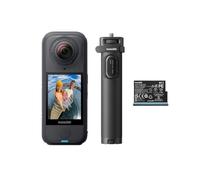 Insta360 X4 Paquete de Viaje: cámara 165 g con resolución 8K y 360°, Efecto Selfie Stick Invisible, Lentes reemplazables, graba Primero y encuadra después, Anti Viento Integrado