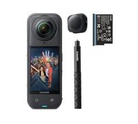 Insta360 X5 Blanco Satinado - Cámara 8K 360° Resistente al Agua, líder con Poca luz, Efecto Selfie Stick Invisible, Lente Dura y reemplazable, batería de 3h, antiviento Incorporado