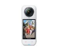 Insta360 X5 Blanco satinado Edición Limitada - Cámara de acción impermeable 8K 360°, luz baja, efecto invisible de palo selfie, lente resistente y reemplazable, batería de 3 horas, protector de viento
