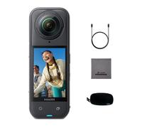 Insta360 X5 - Cámara 8K en 360° Sumergible, lider con Poca luz, selfiestick Invisible, Lente Dura y reemplazable, batería de 3h, antiviento Incorporado, estabilización, con un Chip IA de Tres Piezas