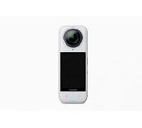 Insta360 X5 - Cámara de acción impermeable 8K de 360° con lente reemplazable y diseño de triple chip AI (blanco satinado)