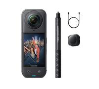 Insta360 X5 Paquete de Snowboard - Cámara 8K 360° Impermeable, Efecto Selfie Stick Invisible, líder con Poca luz, Lente Dura y reemplazable, batería de 3 Horas, Audio Claro, estabilización