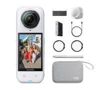Insta360 X5 Paquete Esencial Blanco -Cámara 8K 360°,sensores duales 1/1,28"