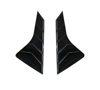 Instalación adhesiva de marco decorativo de rejilla triangular para ventana trasera de coche compatible con Geely Coolray 2019, 2020, 2021, 2022, 2023 y 2024.(Bright Black)