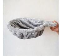 Instalación de hamac para Chat Doux arbre à Chat Chat Chien endormi chenil suspendu en Peluche épaisse Lit para Chat de Gran Capacidad Lit para animaux de compagnie (Gris)