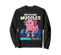 Instalación de músculos Axolotl Gym Entrenamiento con pesas Sudadera