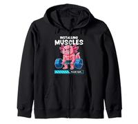 Instalación de músculos Axolotl Gym Entrenamiento con pesas Sudadera con Capucha