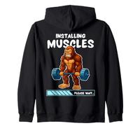 Instalación de músculos Bigfoot Gym Entrenamiento con pesas Sudadera con Capucha