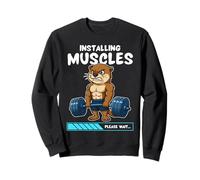 Instalación de músculos nutrias gimnasio entrenamiento con pesas Sudadera