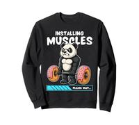 Instalación de músculos Panda Gym Peso Donut Training Sudadera