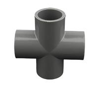 Instalación de tubería de PVC, conector de acoplamiento 12 unids/lote 20 mm, 25 mm, 32 mm, 40 mm, 50 mm Conector cruzado de PVC Accesorios de suministro de agua for tanque de acuario Sistema de riego