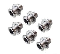 Instalación rápida y práctica Casquillos roscados hexagonales para clavijas de afinación Sealedgear (plata)