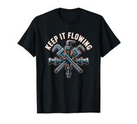 Instalador De Tuberias Manten El Flujo Tuberia Artesano Camiseta