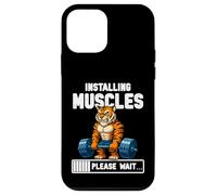 Instalando Músculos Funny Tiger Gym Graphic Carcasa para iPhone 12 Mini