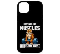 Instalando Músculos Funny Tiger Gym Graphic Carcasa para iPhone 14 Plus