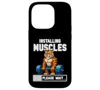 Instalando Músculos Funny Tiger Gym Graphic Carcasa para iPhone 14 Pro