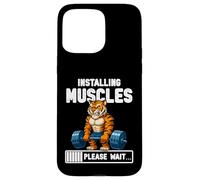 Instalando Músculos Funny Tiger Gym Graphic Carcasa para iPhone 15 Pro MAX