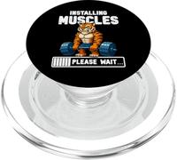 Instalando Músculos Funny Tiger Gym Graphic PopSockets PopGrip para MagSafe