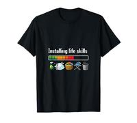 Instalar Life Skills Progress Bar Programador Humor Camiseta