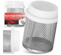 Instalguru Cesta De Succión Para Válvula De Pie 1 1/4'' Con Rejilla Acero Inoxidable Y Plástico Filtro Colador Para Bomba De Agua Instalación Fontanería Red Hidráulica Antical