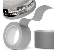 Instalguru Cinta Adhesiva Reparación 48 mm 50 m Gris Tela Reforzada Cinta Americana Resistente Agua UV Súper Fuerte Construcción Instalación Taller Hogar