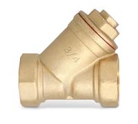 Instalguru Filtro De Agua De Latón En Forma Y Con Rosca Hembra 3/4 Pulgada Filtro Magnético De Sedimentos Para Tuberías Filtro De Impurezas Para Instalaciones Fontanería Calefacción