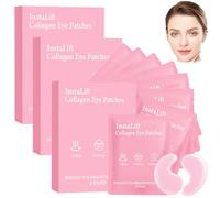 Instalift PDRN & Colágeno - Parches para ojos hinchados, anillos oscuros y líneas finas, hidrogenación profunda, antiarrugas y reafirmante, con ácido hialurónico y cafeína, 8 pares (1 caja) (3