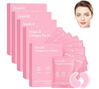 Instalift PDRN & Colágeno - Parches para ojos hinchados, anillos oscuros y líneas finas, hidrogenación profunda, antiarrugas y reafirmante, con ácido hialurónico y cafeína, 8 pares (1 caja) (5