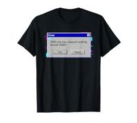 Install 2026 Funny Retro Computer Error New Year Camiseta