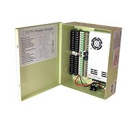 InstallerCCTV - Fuente de alimentación de 4 Canales, Fuente de alimentación distribuida para Sistema de Seguridad CCTV DVR y cámaras, Salida 12 V 12 A 29 A máximo