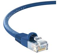 InstallerParts Cable Ethernet CAT5E UTP con arranque de 100 pies, azul, serie profesional, cable de red de 1 Gigabit/segundo, 350 MHz