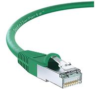 InstallerParts - Cable Ethernet CAT6 blindado (SSTP / SFTP) con botas 20 ' verde