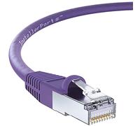 InstallerParts - Cable Ethernet CAT6 blindado (SSTP / SFTP) con botas 25 ' morado
