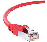 InstallerParts - Cable Ethernet CAT6 blindado (SSTP / SFTP) con botas 4,57 m rosso