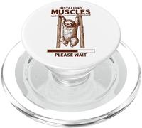 Installing Muscles Please Wait Pull-up Sloth Perezoso PopSockets PopGrip para MagSafe