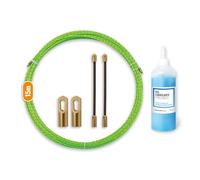 InstalPlace - Pack Guía Pasacables Trenzada Monofilamento 15m Ø 3mm + Lubricante 1L, Alta Resistencia, Gran Alcance, Baja Fricción, Alta Flexibilidad