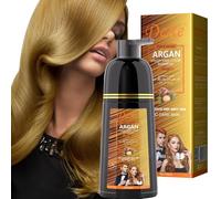 Instant Black Hair Shampoo 420ml - Champú semipermanente de tinte negro para cabello natural, dura 30 días, fórmula de acción rápida para hombres y mujeres (Blonde)