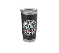 Instant Fun Just Add Alcohol Party Clubbing Fun - Vaso térmico de acero inoxidable de doble pared