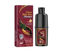 Instant Hair Dye Shampoo 3 En 1, Champú de Color Para el Cabello Instantáneo, Hair Color, Champú Color Tinte Pelo Barba Champu Canas Instantáneo, Colores naturales, Unisex（Claret）
