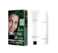 Instant Hair Dye Shampoo, Hair Color, Tinte para el Pelo, Champú Color Tinte Pelo Barba Champu Canas Instantáneo, Cubre Canas, Crema Tinte Coloración Temporal, Para Todos Los Tonos-Dark Night Green