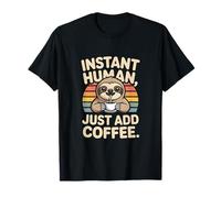 Instant Human Solo agrega Perezoso café Camiseta