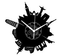 Instant Karma Clocks Reloj de Pared de Vinilo - Monumentos Historicos Agencia de Viajes Mundo Tour