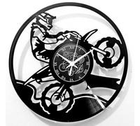 Instant Karma Clocks | Reloj de Pared con Motociclista de Motocross en Acción | Movimiento Silencioso | Regalo Original para Fans de Las Motos Off-Road