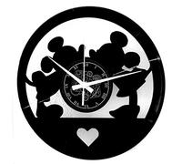 Instant Karma Clocks - Reloj de Pared de Vinilo, Disco LP de 33 RPM, Idea Regalo Vintage, Hecho a Mano, Dibujos de Amor, Ratones, Ratones, silencioso
