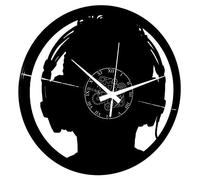 Instant Karma Clocks | Reloj de Pared DJ con Auriculares - Silencioso sin tictac - para Estudios, Salas de música, dormitorios y más