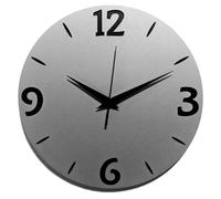 Instant Karma Clocks | Reloj de Pared | Moderno | Minimal | Silencioso | Decoración Casa Estudio Dormitorio Cocina Sala | Idea Regalo (Silver M3, 30 cm)