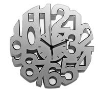 Instant Karma Clocks | Reloj de Pared | Moderno | Minimal | Silencioso | Decoración Casa Estudio Dormitorio Cocina Sala | Idea Regalo (Siver M5, 30 cm)