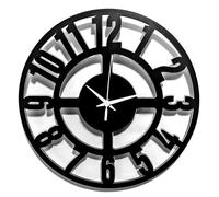 Instant Karma Clocks | Reloj de Pared | Moderno | Minimal | Silencioso | Decoración Casa Estudio Dormitorio Cocina Sala | Idea Regalo (Negro M1, 30 cm)